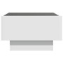 Mesa de centro con LED madera de ingeniería blanca 50x50x30 cm by , Coffee table - Ref: Foro24-847504, Price: 105,62 €, Disco...