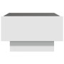 Mesa de centro con LED madera de ingeniería blanca 50x50x30 cm by , Coffee table - Ref: Foro24-847504, Price: 105,62 €, Disco...