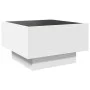 Mesa de centro con LED madera de ingeniería blanca 50x50x30 cm by , Coffee table - Ref: Foro24-847504, Price: 104,31 €, Disco...