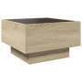 Mesa de centro y LED madera ingeniería roble Sonoma 50x50x30 cm by , Coffee table - Ref: Foro24-847506, Price: 92,09 €, Disco...