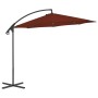 Sombrilla voladiza con poste de acero terracota 300 cm de vidaXL, Sombrillas - Ref: Foro24-312507, Precio: 130,20 €, Descuent...