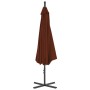 Sombrilla voladiza con poste de acero terracota 300 cm de vidaXL, Sombrillas - Ref: Foro24-312507, Precio: 130,20 €, Descuent...