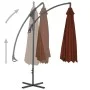 Cantilever parasol with terracotta steel pole 300 cm by vidaXL, Umbrellas - Ref: Foro24-312507, Price: 127,79 €, Discount: %