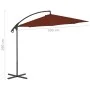 Cantilever parasol with terracotta steel pole 300 cm by vidaXL, Umbrellas - Ref: Foro24-312507, Price: 127,79 €, Discount: %