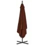 Cantilever parasol with terracotta steel pole 250x250 cm by vidaXL, Umbrellas - Ref: Foro24-312511, Price: 129,82 €, Discount: %
