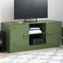 Mueble de TV de acero verde oliva 99x39x44 cm by , TV Furniture - Ref: Foro24-841689, Price: 78,44 €, Discount: %