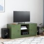 Fernsehmöbel aus olivgrünem Stahl 99x39x44 cm von , TV-Möbel - Ref: Foro24-841689, Preis: 79,21 €, Rabatt: %