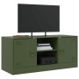 Fernsehmöbel aus olivgrünem Stahl 99x39x44 cm von , TV-Möbel - Ref: Foro24-841689, Preis: 79,21 €, Rabatt: %