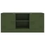 Mueble de TV de acero verde oliva 99x39x44 cm by , TV Furniture - Ref: Foro24-841689, Price: 78,44 €, Discount: %