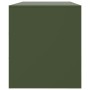 Mueble de TV de acero verde oliva 99x39x44 cm de , Muebles TV - Ref: Foro24-841689, Precio: 79,16 €, Descuento: %