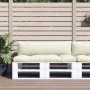 Cojines para sofá de palets 2 unidades tela crema by , Cushions for chairs and sofas - Ref: Foro24-360924, Price: 61,47 €, Di...