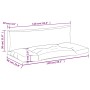 Cojines para sofá de palets 2 unidades tela azul claro by , Cushions for chairs and sofas - Ref: Foro24-360926, Price: 37,32 ...