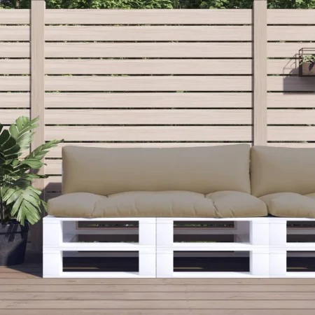 Cojines para palets 2 unidades tela gris taupé by , Cushions for chairs and sofas - Ref: Foro24-360930, Price: 84,81 €, Disco...