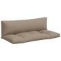 Palettenkissen, 2 Stück, grauer Taupé-Stoff. von , Kissen für Stühle und Sofas - Ref: Foro24-360930, Preis: 93,52 €, Rabatt: %