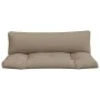 Cojines para palets 2 unidades tela gris taupé by , Cushions for chairs and sofas - Ref: Foro24-360930, Price: 84,81 €, Disco...