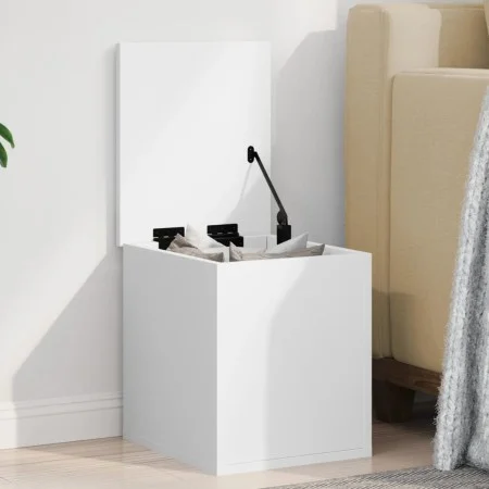 Caja de almacenaje madera de ingeniería blanco 30x35x35 cm by , Storage trunks - Ref: Foro24-840667, Price: 37,29 €, Discount: %