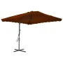 Garden umbrella with terracotta steel pole 250x250x230 cm by vidaXL, Umbrellas - Ref: Foro24-312515, Price: 92,48 €, Discount: %