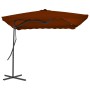 Gartenschirm mit Terrakotta-Stahlstange 250x250x230 cm von vidaXL, Sonnenschirme - Ref: Foro24-312515, Preis: 93,70 €, Rabatt: %