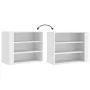 Armario de pared madera de ingeniería blanco 75x35x60 cm de , Estantes y estanterías - Ref: Foro24-848416, Precio: 57,81 €, D...