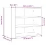 Armario de pared madera de ingeniería blanco 75x35x60 cm de , Estantes y estanterías - Ref: Foro24-848416, Precio: 57,81 €, D...