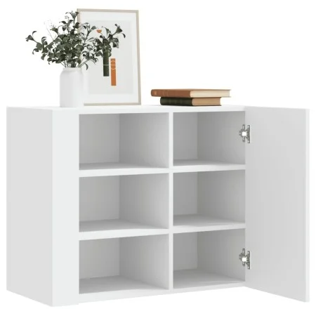 Wandschrank aus weißem Ingenieurholz 75x35x60 cm von , Regale und Regale - Ref: Foro24-848423, Preis: 68,09 €, Rabatt: %