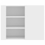 Wandschrank aus weißem Ingenieurholz 75x35x60 cm von , Regale und Regale - Ref: Foro24-848423, Preis: 69,03 €, Rabatt: %