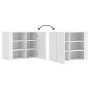 Wandschrank aus weißem Ingenieurholz 75x35x60 cm von , Regale und Regale - Ref: Foro24-848423, Preis: 68,09 €, Rabatt: %
