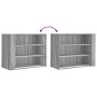 Armario de pared madera de ingeniería gris Sonoma 75x35x60 cm by , Shelves and shelves - Ref: Foro24-848421, Price: 54,16 €, ...