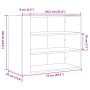 Armario de pared madera de ingeniería gris Sonoma 75x35x60 cm by , Shelves and shelves - Ref: Foro24-848421, Price: 54,16 €, ...