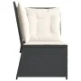 Sofá de esquina de jardín con cojines ratán sintético negro by , Outdoor sofas - Ref: Foro24-368982, Price: 116,54 €, Discoun...