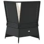 Sofá de esquina de jardín con cojines ratán sintético negro by , Outdoor sofas - Ref: Foro24-368982, Price: 116,54 €, Discoun...