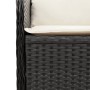 Sofá de esquina de jardín con cojines ratán sintético negro by , Outdoor sofas - Ref: Foro24-368982, Price: 96,59 €, Discount: %