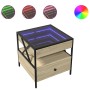 Mesa de centro con Infinity LED roble Sonoma 50x50x51 cm by , Coffee table - Ref: Foro24-847713, Price: 86,64 €, Discount: %