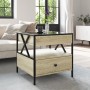 Mesa de centro con Infinity LED roble Sonoma 50x50x51 cm by , Coffee table - Ref: Foro24-847713, Price: 86,64 €, Discount: %