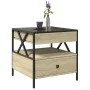 Mesa de centro con Infinity LED roble Sonoma 50x50x51 cm von , Couchtisch - Ref: Foro24-847713, Preis: 85,58 €, Rabatt: %