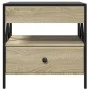 Mesa de centro con Infinity LED roble Sonoma 50x50x51 cm von , Couchtisch - Ref: Foro24-847713, Preis: 85,58 €, Rabatt: %
