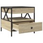Mesa de centro con Infinity LED roble Sonoma 50x50x51 cm by , Coffee table - Ref: Foro24-847713, Price: 86,64 €, Discount: %