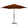 Garden umbrella with terracotta steel pole 300x230cm by vidaXL, Umbrellas - Ref: Foro24-312519, Price: 104,91 €, Discount: %