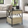 Mesa de centro con Infinity LED roble Sonoma 40x40x51 cm by , Coffee table - Ref: Foro24-847718, Price: 78,21 €, Discount: %