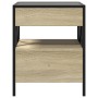 Mesa de centro con Infinity LED roble Sonoma 40x40x51 cm by , Coffee table - Ref: Foro24-847718, Price: 78,21 €, Discount: %