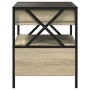 Mesa de centro con Infinity LED roble Sonoma 40x40x51 cm by , Coffee table - Ref: Foro24-847718, Price: 78,21 €, Discount: %