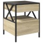 Mesa de centro con Infinity LED roble Sonoma 40x40x51 cm by , Coffee table - Ref: Foro24-847718, Price: 78,21 €, Discount: %