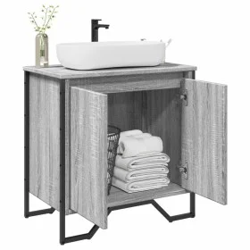 Armario lavabo baño madera ingeniería gris Sonoma 60x35x60 cm von , Badezimmermöbel - Ref: Foro24-848657, Preis: 59,83 €, Rab...