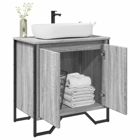 Armario lavabo baño madera ingeniería gris Sonoma 60x35x60 cm von , Badezimmermöbel - Ref: Foro24-848657, Preis: 59,83 €, Rab...