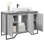 Armario lavabo baño madera ingeniería gris Sonoma 91x35x60 cm von , Badezimmermöbel - Ref: Foro24-848662, Preis: 102,09 €, Ra...