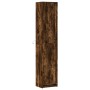 Aparador LED madera ingeniería roble ahumado 41,5x32,5x200 cm by , Sideboards - Ref: Foro24-3307902, Price: 140,07 €, Discoun...