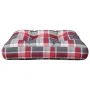 Cojín para sofá de palets tela cuadros rojo 58x58x10 cm by , Cushions for chairs and sofas - Ref: Foro24-360913, Price: 25,69...