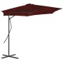 Gartenschirm mit burgunderroter Stahlstange 300x230cm von vidaXL, Sonnenschirme - Ref: Foro24-312518, Preis: 101,11 €, Rabatt: %