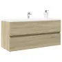 Waschtischunterschrank aus Eichenholz Sonoma 100x38,5x45 cm von , Badezimmermöbel - Ref: Foro24-849639, Preis: 57,03 €, Rabat...
