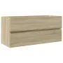 Waschtischunterschrank aus Eichenholz Sonoma 100x38,5x45 cm von , Badezimmermöbel - Ref: Foro24-849639, Preis: 57,03 €, Rabat...